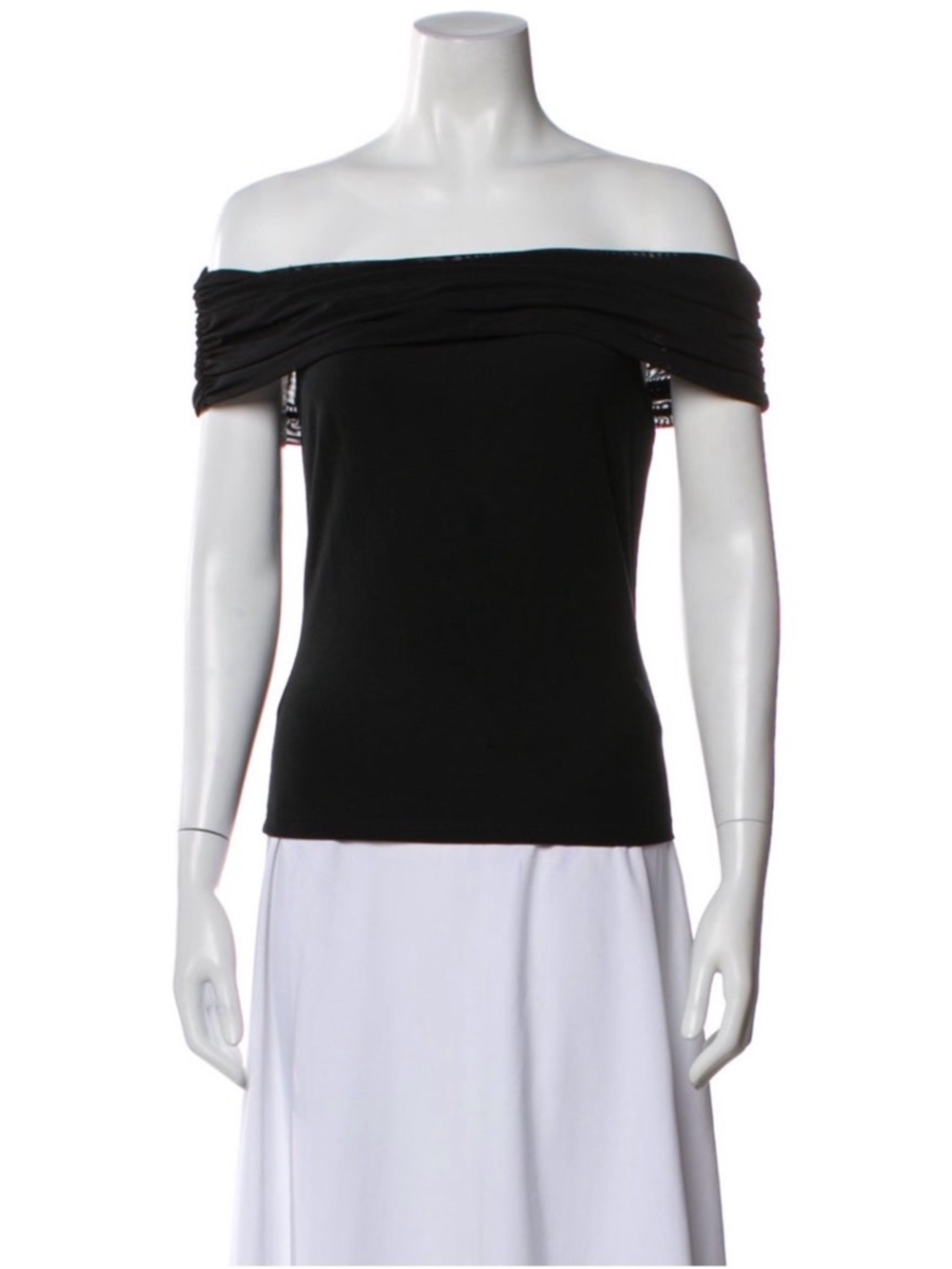 Reformation Black Off-the-Shoulder Top